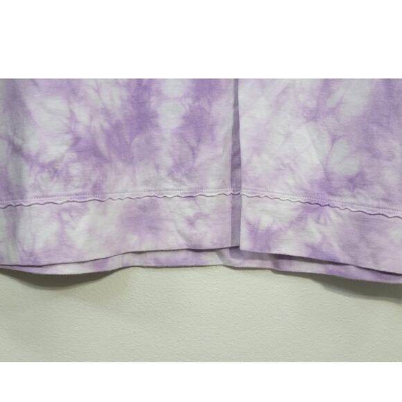 Sarcastic Graphic Sweatshirt Tye Dyed Purple & White Womens Large Fun Funny Top - Picture 6 of 7
